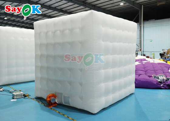 एलईडी लाइट Inflatable Marquee Tent बच्चे Inflatable Cube Party Nightclub Tent छोटा तम्बू