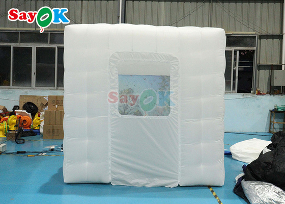 एलईडी लाइट Inflatable Marquee Tent बच्चे Inflatable Cube Party Nightclub Tent छोटा तम्बू