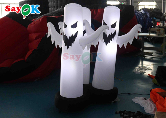 4.9 फीट inflatable हेलोवीन सजावट 3 भूत मॉडल एलईडी प्रकाश के साथ हेलोवीन सजावट