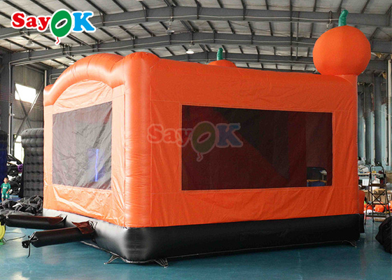 वाणिज्यिक प्रेतवाधित हेलोवीन inflatable उछाल घर महल स्लाइड 15.7x15.7x16.4ft