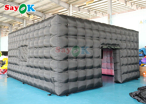 एयरप्रूफ inflatable नाइट क्लब घन शादी मोबाइल पार्टी टेंट 6x6x3mH inflatable एयर टेंट