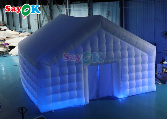 बहुउद्देश्यीय आउटडोर inflatable सफेद तम्बू शादी की पार्टी के लिए विज्ञापन आग retardant