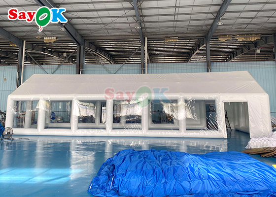 ब्लोअर के साथ inflatable TPU निजी स्विमिंग पूल तम्बू inflatable वर्ग कवर तम्बू