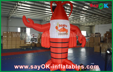 विज्ञापन सजावट / विशालकाय कृत्रिम लॉबस्टर मॉडल के लिए बिग रेड इन्फ्लैटेबल लोबस्टर