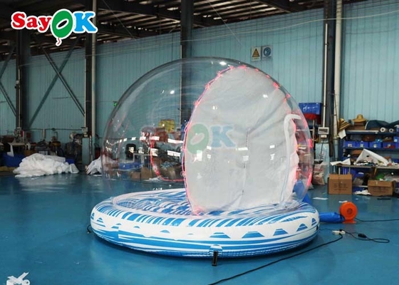 विशाल inflatable बर्फ गेंद पार्टी बुलबुला गुंबद विस्फोट क्रिसमस बर्फ ग्लोब के लिए घटना