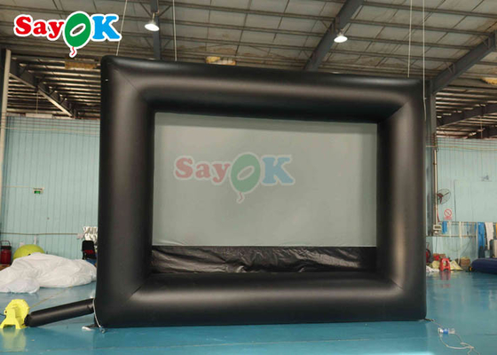 पोर्टेबल विशाल मनोरंजन inflatable मूवी स्क्रीन 16ft ओपन एयर सिनेमा स्क्रीन