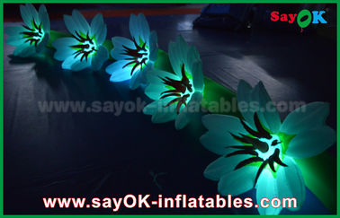 शादी के लिए 5 मीटर लंबी नायलॉन Inflatable फूल श्रृंखला Inflatable लाइट सजावट