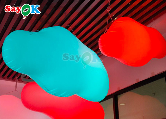 शादी की पार्टी की सजावट के लिए रंगीन पीवीसी inflatable बादल गुब्बारा