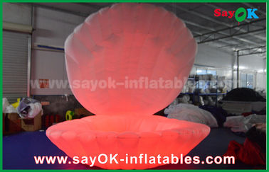 स्टेज / वेडिंग के लिए 16 रंगीन एलईडी शैल Inflatable प्रकाश सजावट टिकाऊ