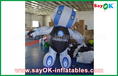 विज्ञापन के लिए कस्टम 2 एमएच ऑक्सफोर्ड कपड़ा रोबोट कस्टम Inflatable उत्पाद ब्लू
