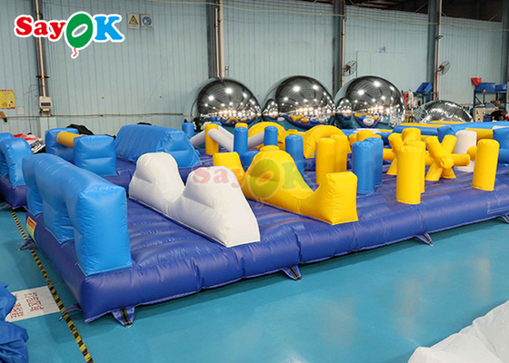 डिजिटल प्रिंटिंग कमर्शियल बाउंस हाउस 36 फीट किड्स लैंड inflatable बाधा कोर्स खेल उपकरण