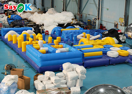 डिजिटल प्रिंटिंग कमर्शियल बाउंस हाउस 36 फीट किड्स लैंड inflatable बाधा कोर्स खेल उपकरण
