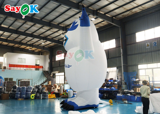 छुट्टियों एलईडी प्रकाश व्यवस्था inflatable बर्फ राक्षस स्नोमैन हवा से उड़ा राक्षस खिलौना आउटडोर सजावट के लिए