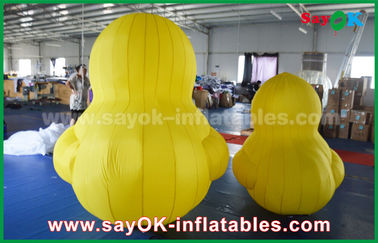 अनुकूलित लोगो प्रिंट के साथ लवली बिग पीला Inflatable कार्टून बतख पदोन्नति