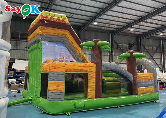 आउटडोर inflatable स्लाइड 21.3FT Inflatable Bouncy Castle Slide Kids Slide बाउंसर हाउस इनडोर के लिए