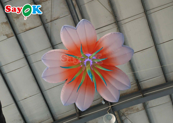 6.6FT एलईडी रोशनी के साथ विशाल inflatable फूल पार्क के लिए inflatable फूल