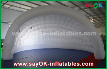 गुंबद inflatable तम्बू 210D ऑक्सफोर्ड कपड़े inflatable घटना / एलईडी प्रकाश व्यवस्था के लिए हवा तम्बू inflatable लॉन तम्बू