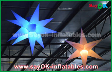 1.5 मीटर 1 9 0 डी नायलॉन विज्ञापन Inflatable प्रकाश सजावट, एलईडी लाइट के साथ Inflatable स्टार