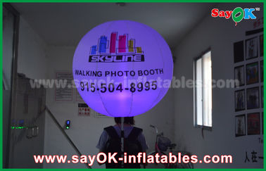 0.8 मीटर व्यास ऑक्सफोर्ड कपड़ा Inflatable प्रकाश सजावट, Inflatable बैकपैक