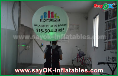 0.8 मीटर व्यास ऑक्सफोर्ड कपड़ा Inflatable प्रकाश सजावट, Inflatable बैकपैक