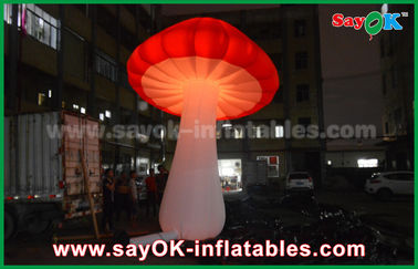 विशालकाय लाल पीला बैंगनी Inflatable प्रकाश सजावट / inflatable मशरूम