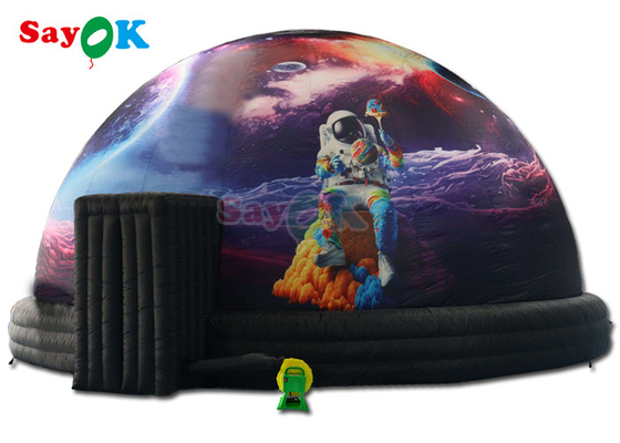 32.8ft अंतरिक्ष यान inflatable तारामंडल प्रक्षेपण गुंबद तम्बू काले स्कूल के लिए प्रक्षेपण तम्बू