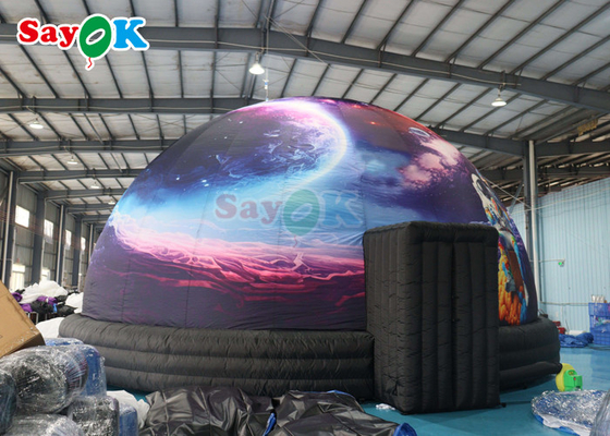 32.8ft अंतरिक्ष यान inflatable तारामंडल प्रक्षेपण गुंबद तम्बू काले स्कूल के लिए प्रक्षेपण तम्बू
