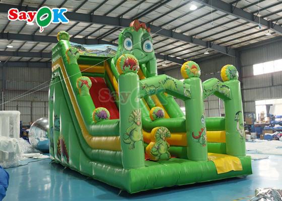 वाणिज्यिक ग्रेड वाटर स्लाइड Inflatables डायनासोर Inflatable बाउंस स्लाइड बच्चों के लिए