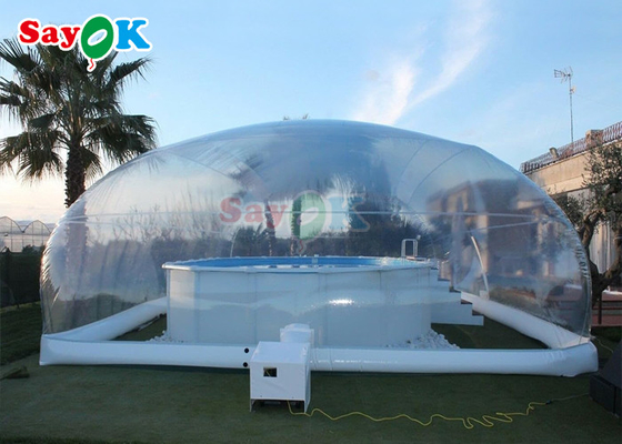 अनुकूलित आउटडोर संलग्नक inflatable स्विमिंग पूल टेंट कवर inflatable पूल गुंबद कवर