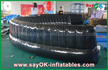 पर्यावरण अनुकूल अनुकूल Inflatable उत्पाद 6 - 10 मीटर काला Hermetically मुहरबंद 0.6 मिमी पीवीसी Inflatable सोफा