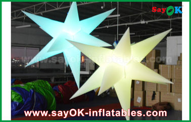 टिकाऊ Inflatable प्रकाश सजावट, एलईडी लाइट के साथ Inflatable स्टार