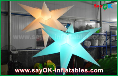 टिकाऊ Inflatable प्रकाश सजावट, एलईडी लाइट के साथ Inflatable स्टार