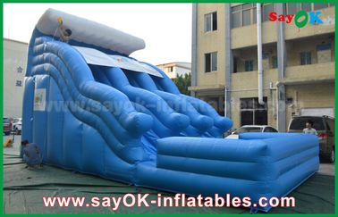 विशाल inflatable स्लाइड बड़ा विरोधी यूवी 0.55 पीवीसी Tarpaulin गीला सूखी inflatable बंपर स्लाइड