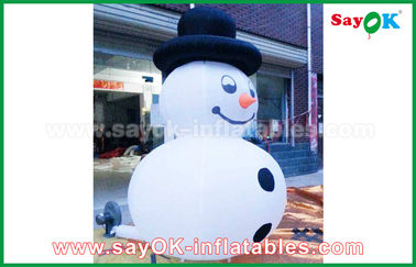 पार्टी / हॉलिडे सजावट के लिए टिकाऊ सफेद Inflatable स्नोमैन