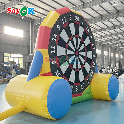 डबल-साइड गेम 13ft Inflatable Soccer Dart Board Inflatable Football Darts Kick Goal Game for Outdoor Sports Game आउटडोर खेलों के लिए फुटबॉल डार्ट्स किक गोल गेम