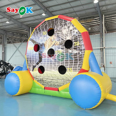 डबल-साइड गेम 13ft Inflatable Soccer Dart Board Inflatable Football Darts Kick Goal Game for Outdoor Sports Game आउटडोर खेलों के लिए फुटबॉल डार्ट्स किक गोल गेम