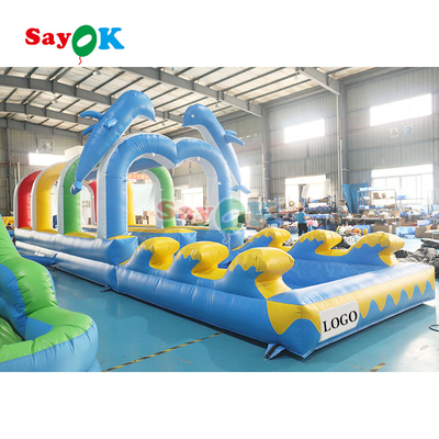वाणिज्यिक ग्रीष्मकालीन वाटर स्लाइड inflatable बच्चों स्लाइड और पूल के साथ वाटरस्लाइड कस्टम के लिए