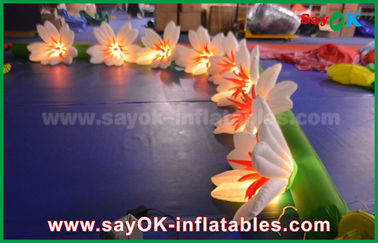 शादी के लिए 8 मीटर लंबी नायलॉन Inflatable प्रकाश सजावट लिली फूल चाई