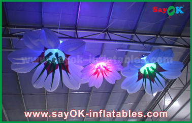 आरजीबी प्रकाश सजावट के साथ 1 मीटर दीया Inflatable हैंगिंग लिली फूल
