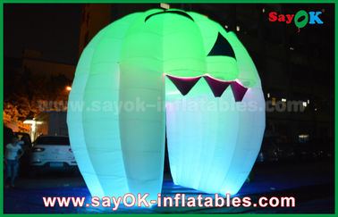 प्यारा Inflatable छुट्टी सजावट प्रकाश भूत दरवाजा / बड़े Inflatable कद्दू प्रकाश