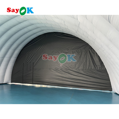 10x6x5.4mH ब्लैक डोम पार्टी इवेंट के लिए inflatable स्टेज टेंट
