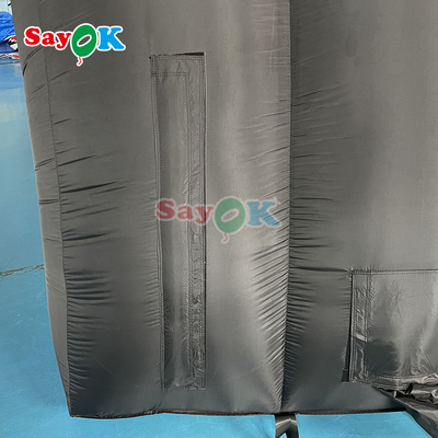 10x6x5.4mH ब्लैक डोम पार्टी इवेंट के लिए inflatable स्टेज टेंट