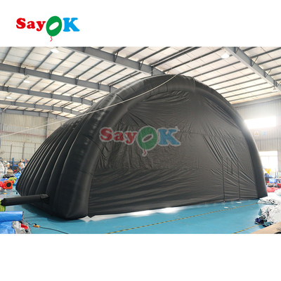10x6x5.4mH ब्लैक डोम पार्टी इवेंट के लिए inflatable स्टेज टेंट