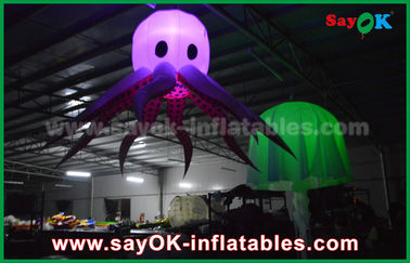 पार्टी और वेडिंग के लिए परिवर्तनीय रंग एलईडी Inflatable चरण ऑक्टोपस