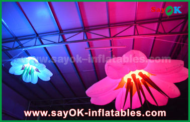 वेडिंग के लिए 1 9 0 टी नायलॉन रंग परिवर्तनीय Inflatable फूल प्रकाश सजावट