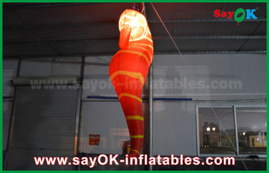 सीई Inflatable प्रकाश सजावट, प्रदर्शनी के लिए कस्टम Inflatable लाल सागर घोड़ा