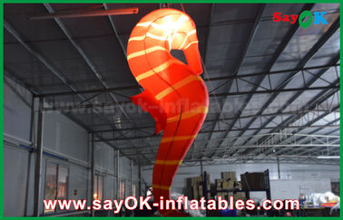सीई Inflatable प्रकाश सजावट, प्रदर्शनी के लिए कस्टम Inflatable लाल सागर घोड़ा