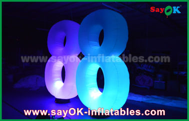 जेलीफ़िश प्रकार Inflatable प्रकाश सजावट एलईडी लाइट नंबर 8 8 दिखा रहा है