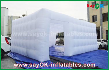 बड़े inflatable तम्बू एलईडी लाइट आउटडोर एक्टिव के साथ स्क्वायर इन्फ्लेटेबल एयर टेंट को कस्टमाइज़ करें
