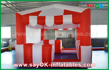 बच्चों के लिए लाल और सफेद 210 डी ऑक्सफोर्ड कपड़ा Inflatable उछाल